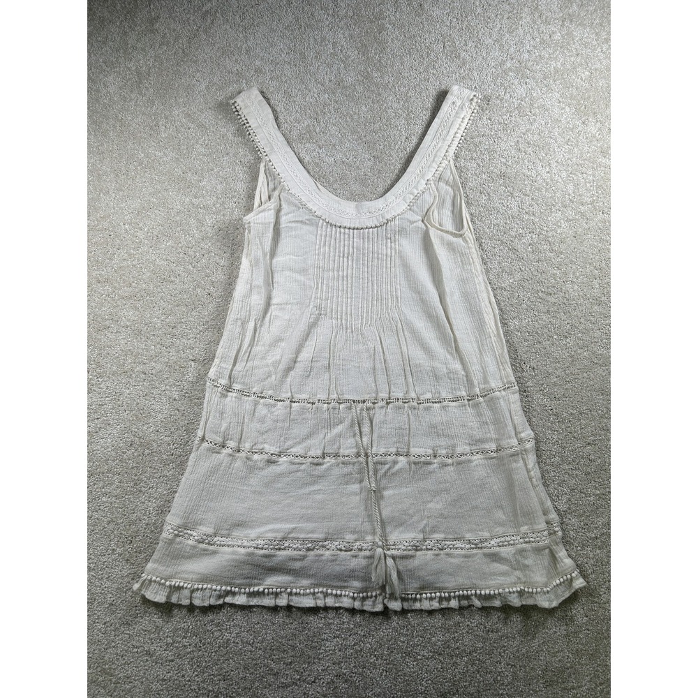 Victoria's Secret Dress Womens XS Boho Lace Trim Tassel Summer Beach‎ Festival